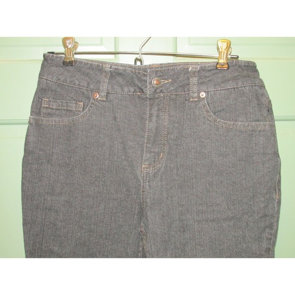 Coldwater Creek Women's Black Mid-Rise Boot Cut Denim Jeans Size 6 - Picture 2 of 8